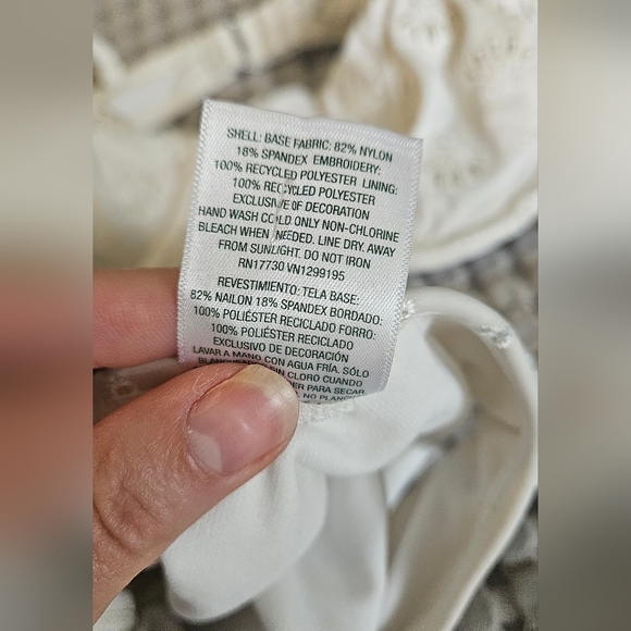 WILD FABLE Eyelet Underwire Bikini Top And Extra High Leg Eyelet Low-Rise.Size S - Picture 7 of 16